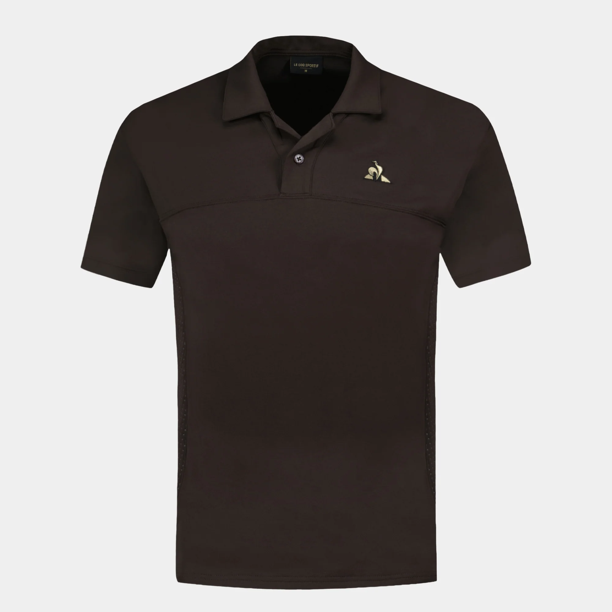 Polo Coq d'Or double face avec empiècements côtés texturés