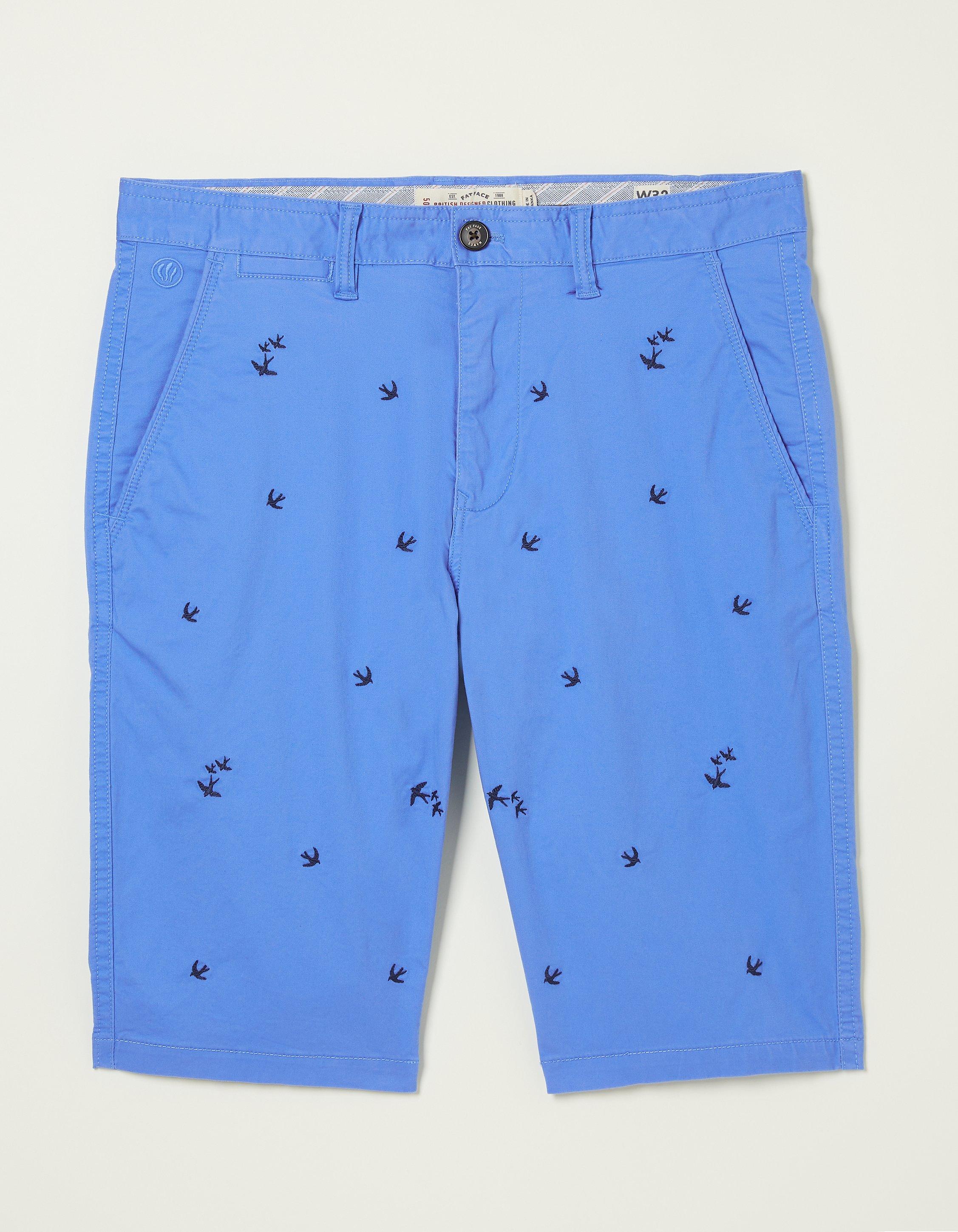 Mawes Bird Embroidery Shorts