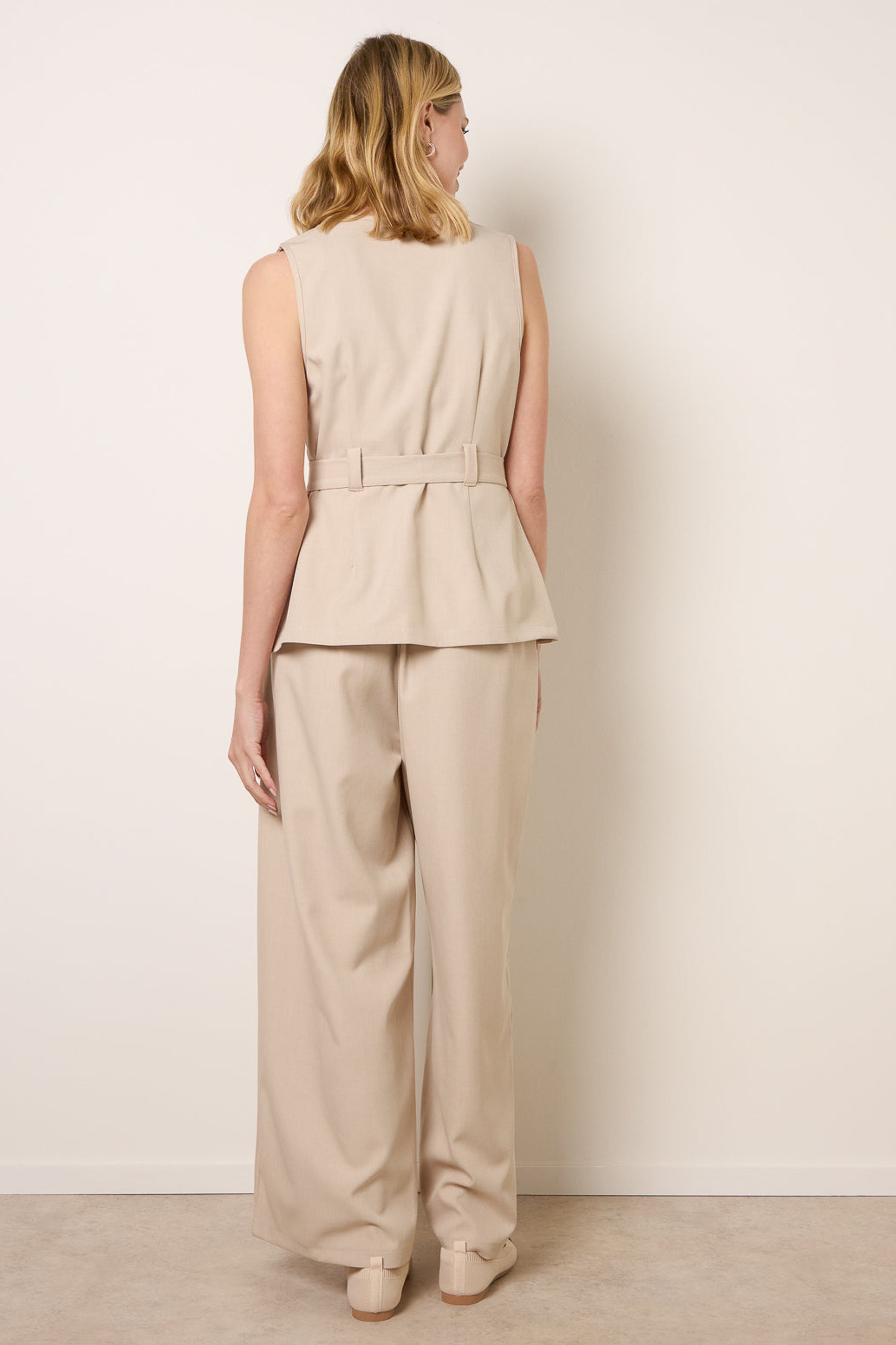 Blue Vanilla Stone Tailored Pocket Two-Piece Co-Ord Set