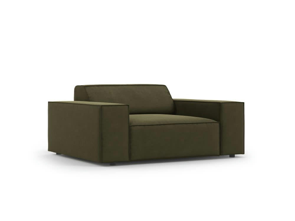 JODIE - Fauteuil en velours vert