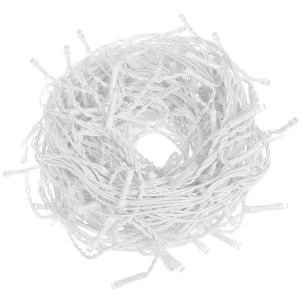 Kurtyna świetlna 14,5 m lampki zewnętrzne 300 led zimny biały