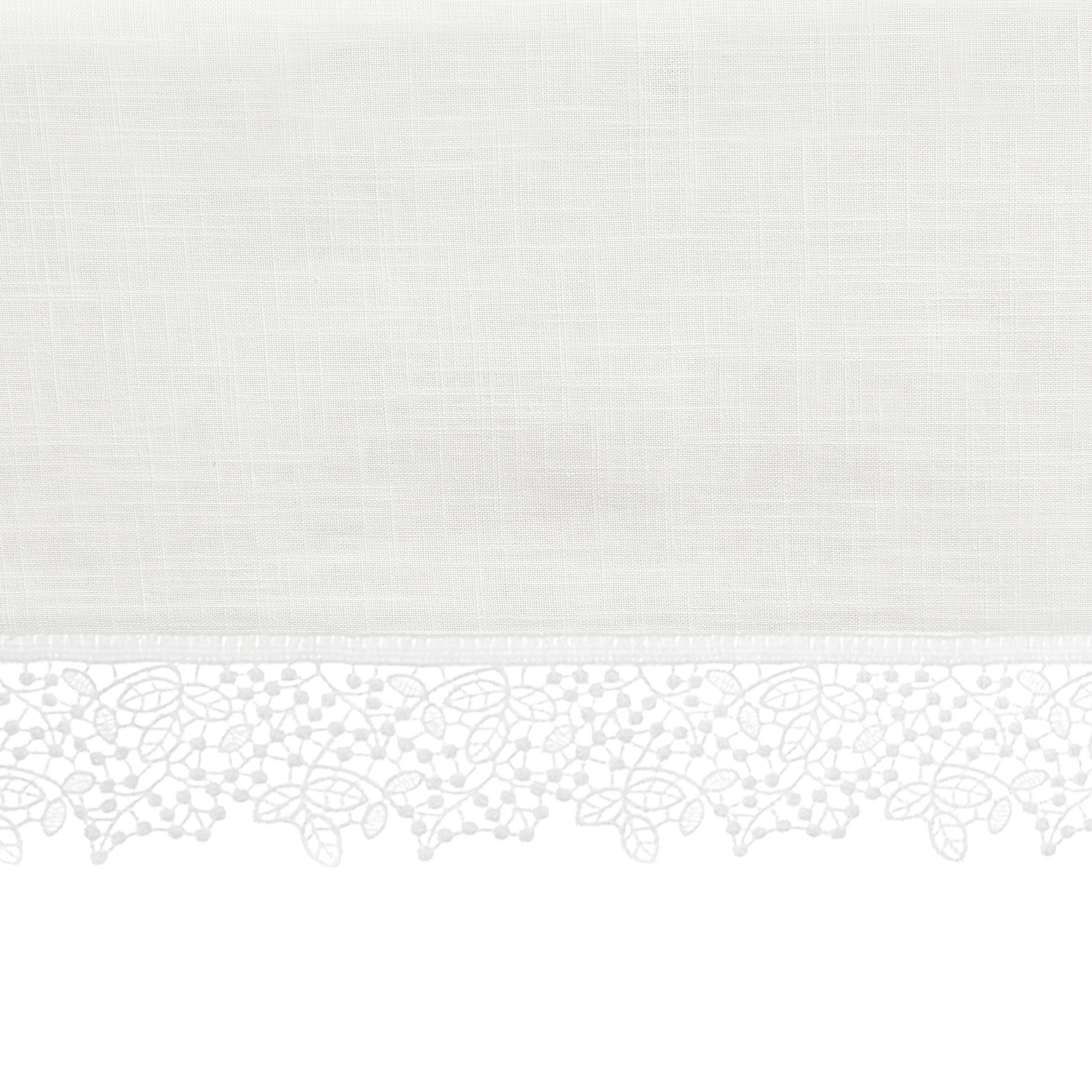 Tovaglia puro cotone bordo in pizzo