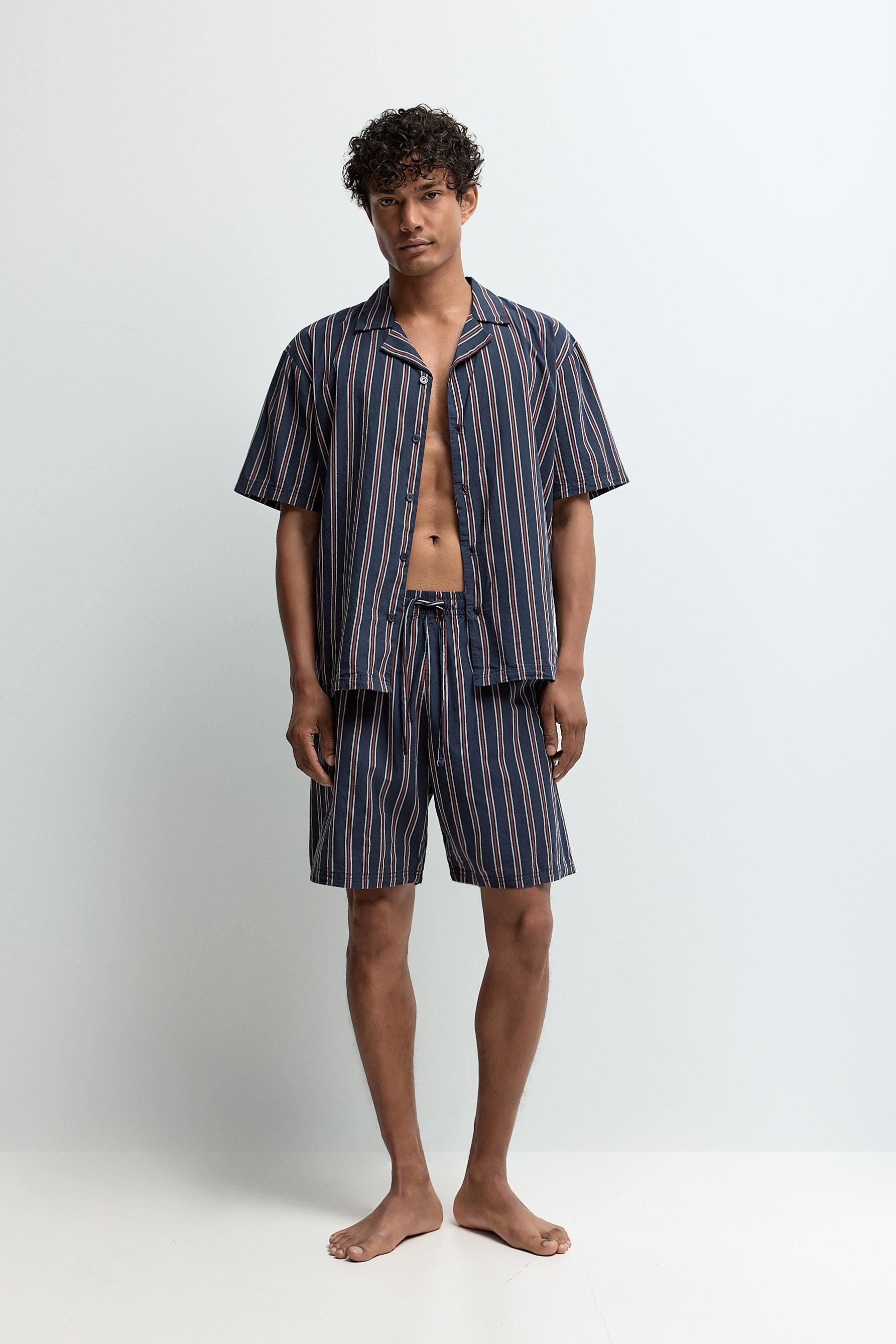 Pijama corto rayas