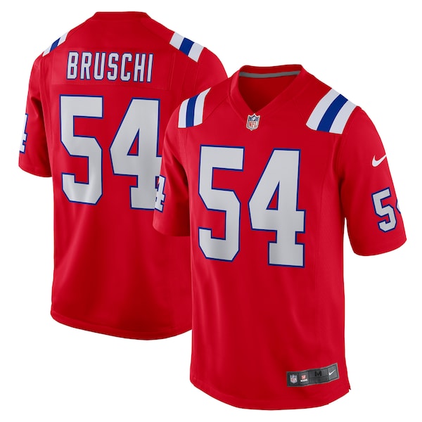 Tedy Bruschi New England Patriots Nike Retired Player Alternate Game Jersey - Red/Navy