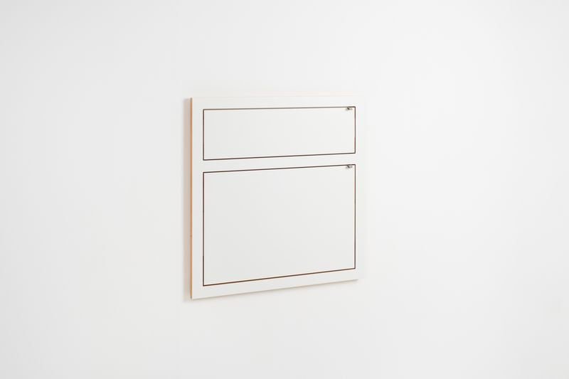 Fläpps Wandbureau secretaresse 80x80-2 - Wit