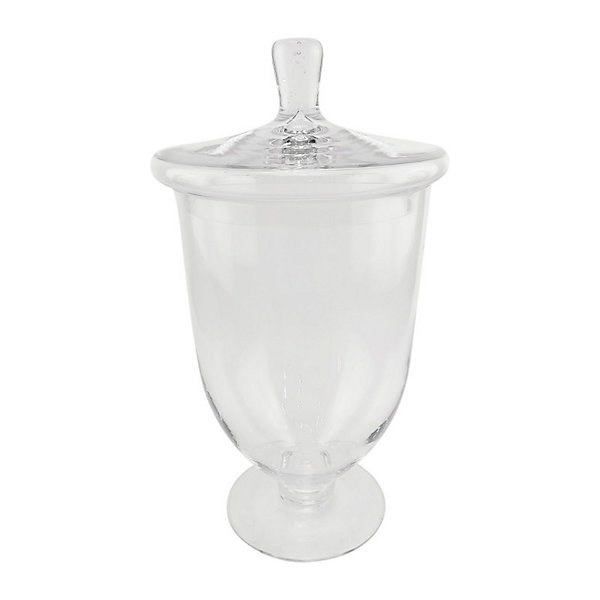 Coupe couvercle Eloise verre transparent 21x38x21cm