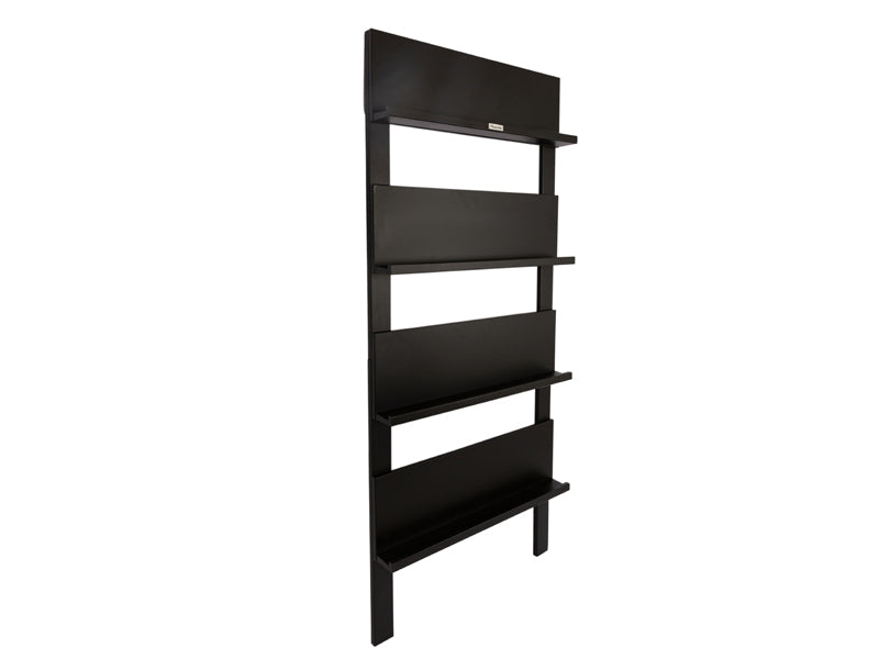 MaximaVida wandrek Jamie zwart- boekenrek- tijdschriftenrek- 180 x 80 cm