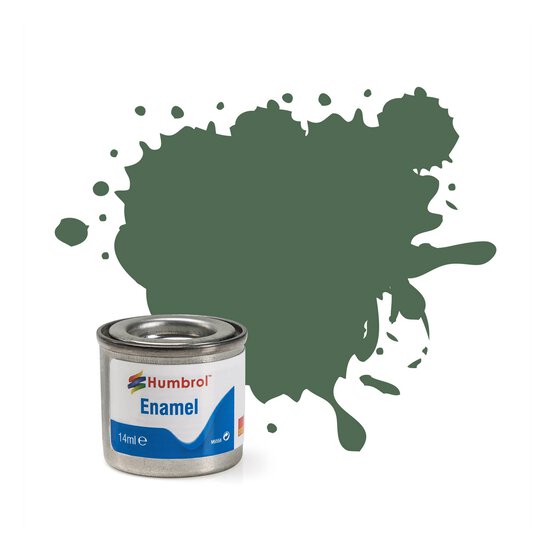 Humbrol 76 Uniform Green Enamel Matt Paint 14ml