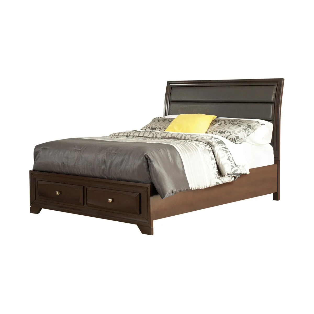 Nora Cappuccino 2-piece Queen Bedroom Set with Dresser