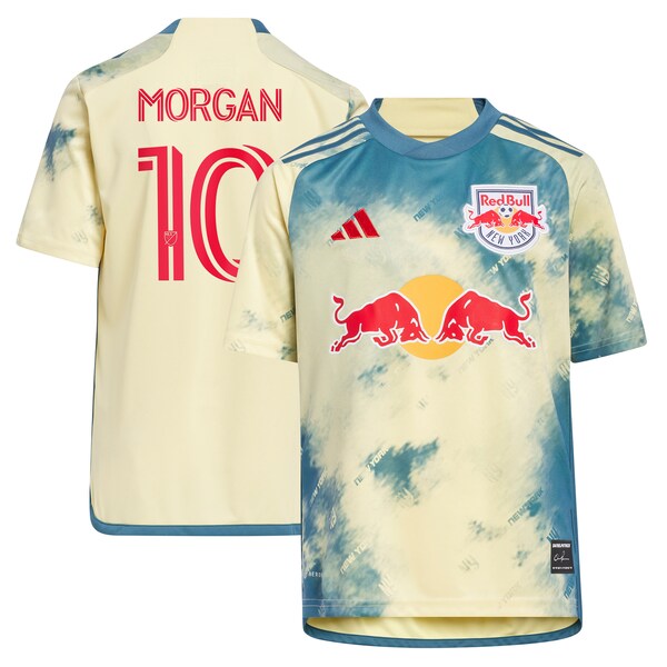 Lewis Morgan New York Red Bulls adidas Youth 2024 Daniel Patrick Kit Replica Jersey - Yellow
