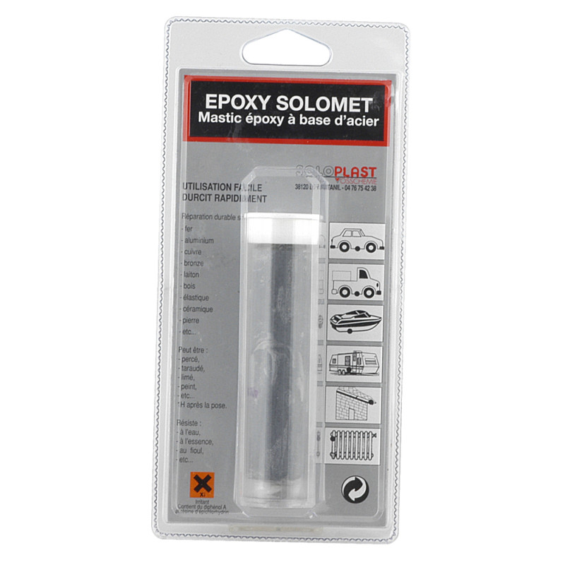 Mastic epoxy réparation acier 0,057 kg SOLOPLAST