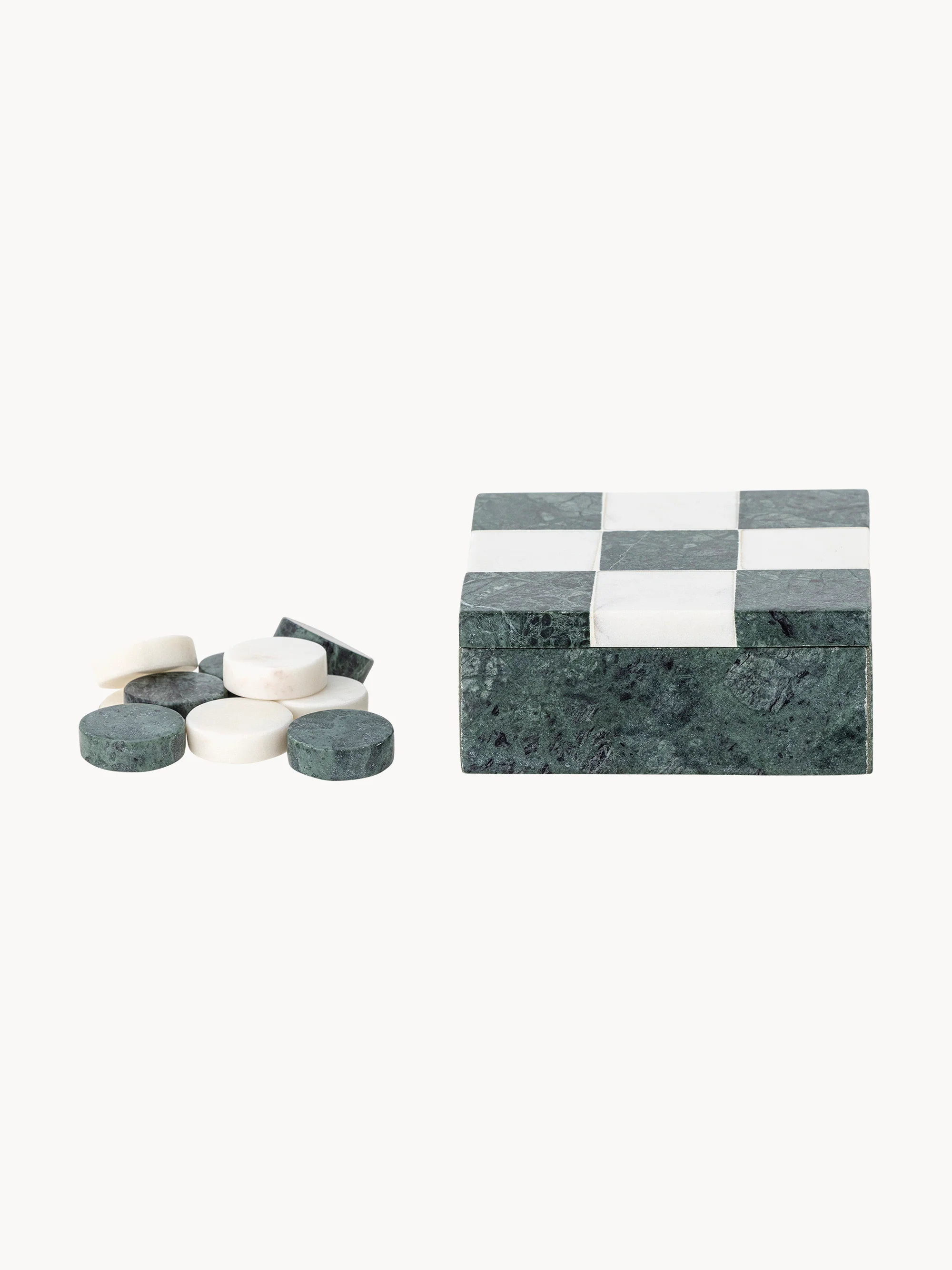 Tic-Tac-Toe-Spiel Aske aus Marmor