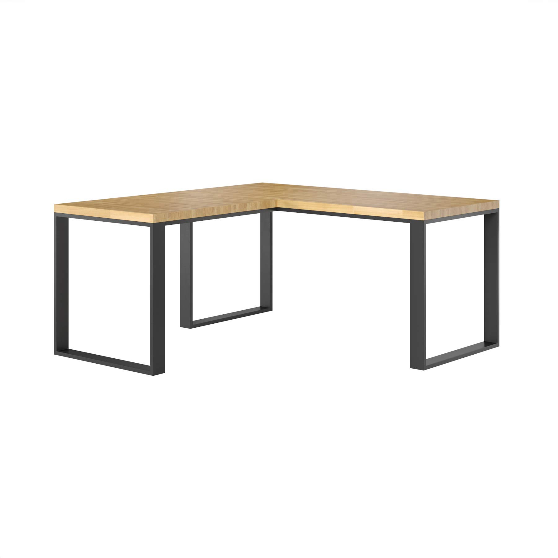 Ergonomiczne Biurko Narożne Naturalne - 160x70 cm