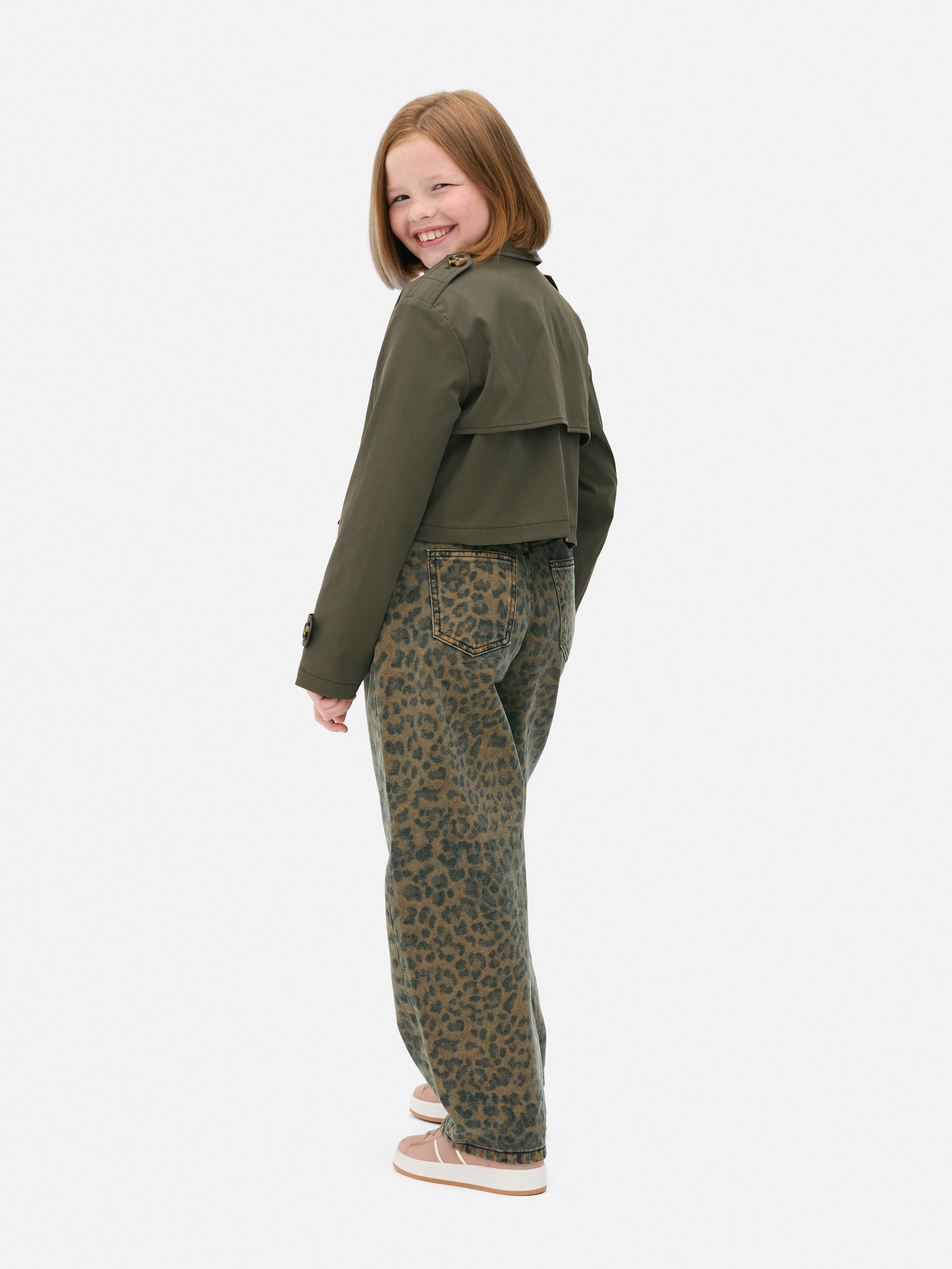 Cropped Double-Breasted Trench Coat