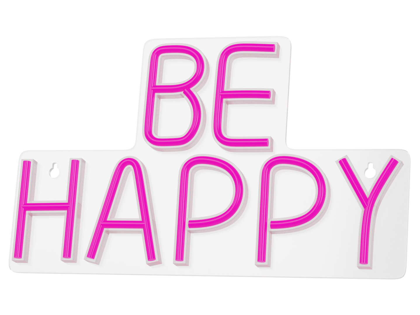 Kinkiet neonowy Be Happy LED różowy