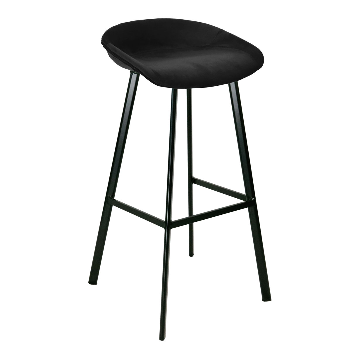 Kick barkruk Finn - 80cm - Zwart