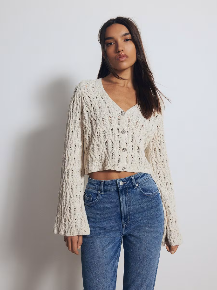 Cardigan With Decorative Buttons