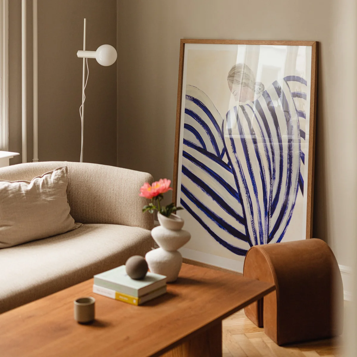 The Poster Club - Blue Stripe At Concorde von Sofia Lind