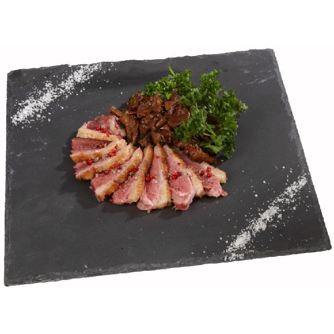 Assiette plate carrée ardoise 30x30cm
