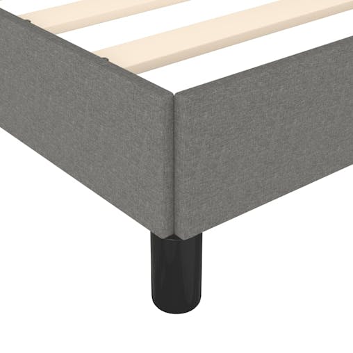 NNEVL Bed Frame Dark Grey 137x187 cm Double Fabric