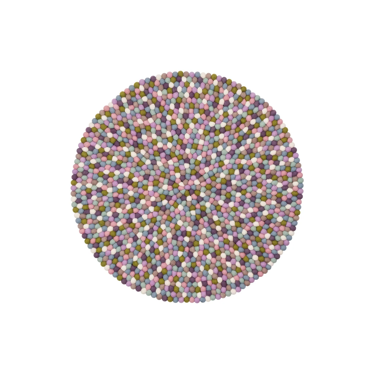 myfelt - Greta Filzkugelteppich, Ø 90 cm