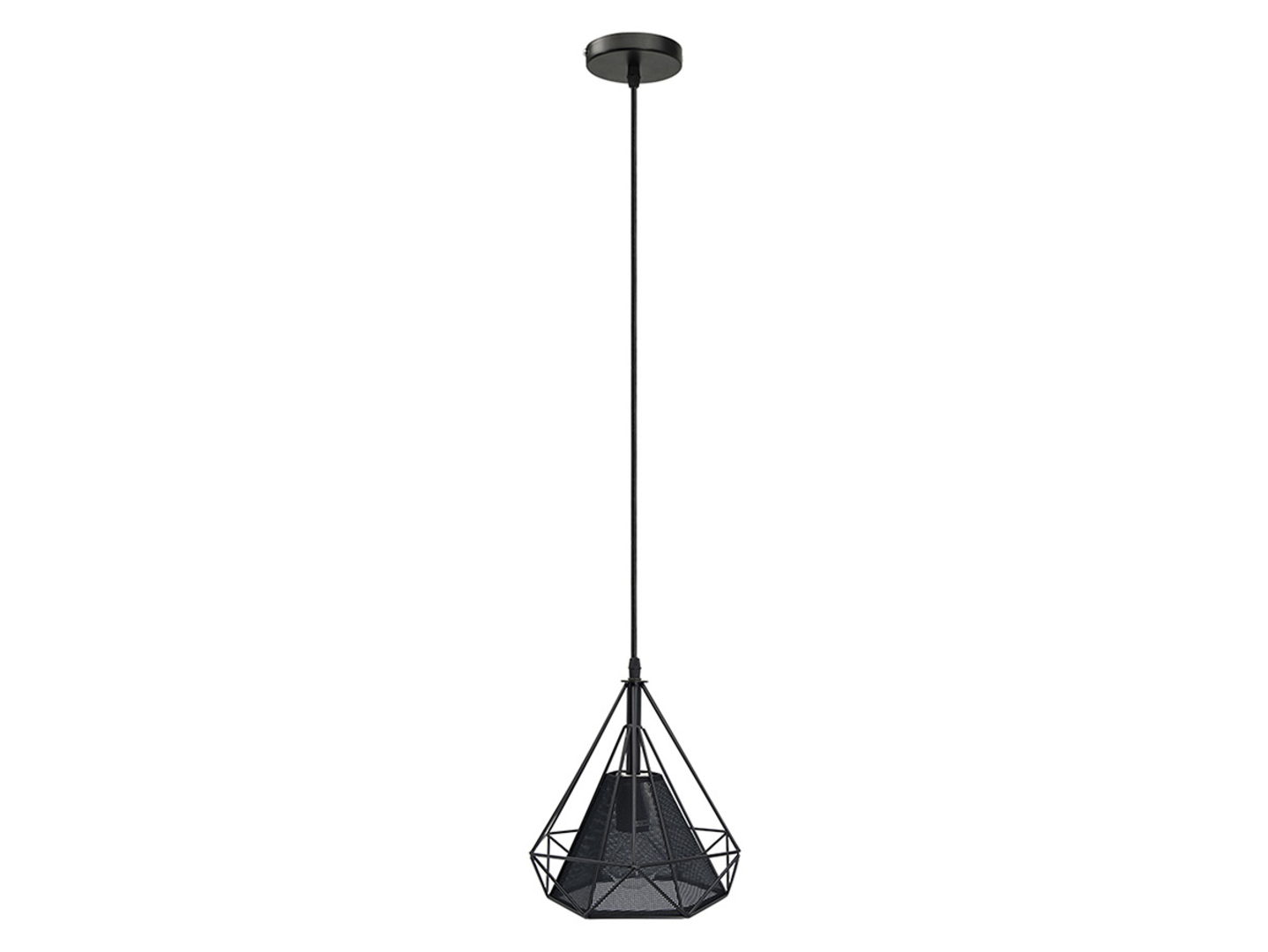 Lampa wisząca Piramida metalowa czarna