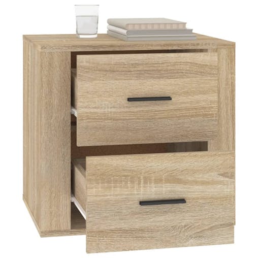 NNEVL Bedside Cabinet Sonoma Oak 50x39x47 cm