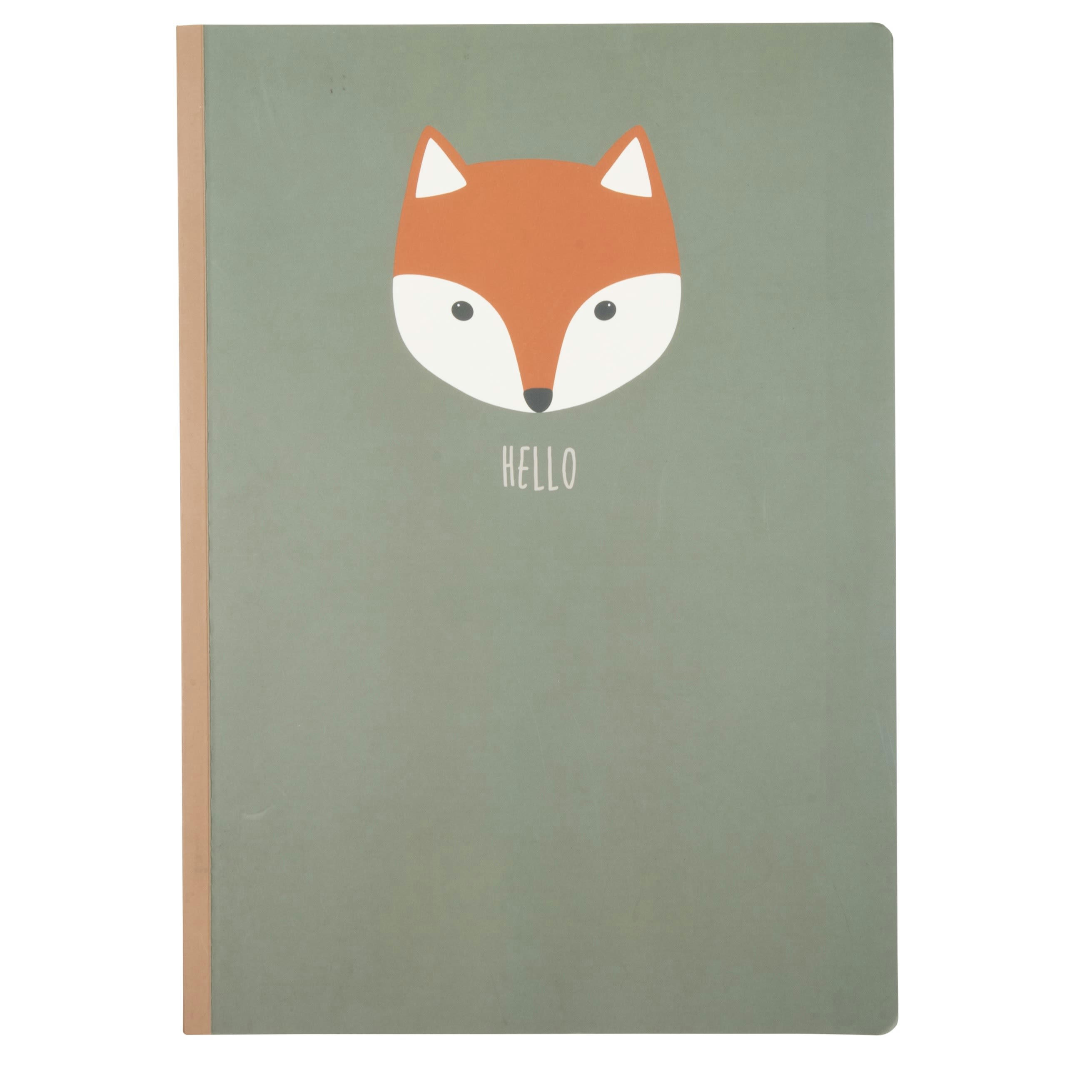 FOX - Cahier en papier recyclé imprimé renard