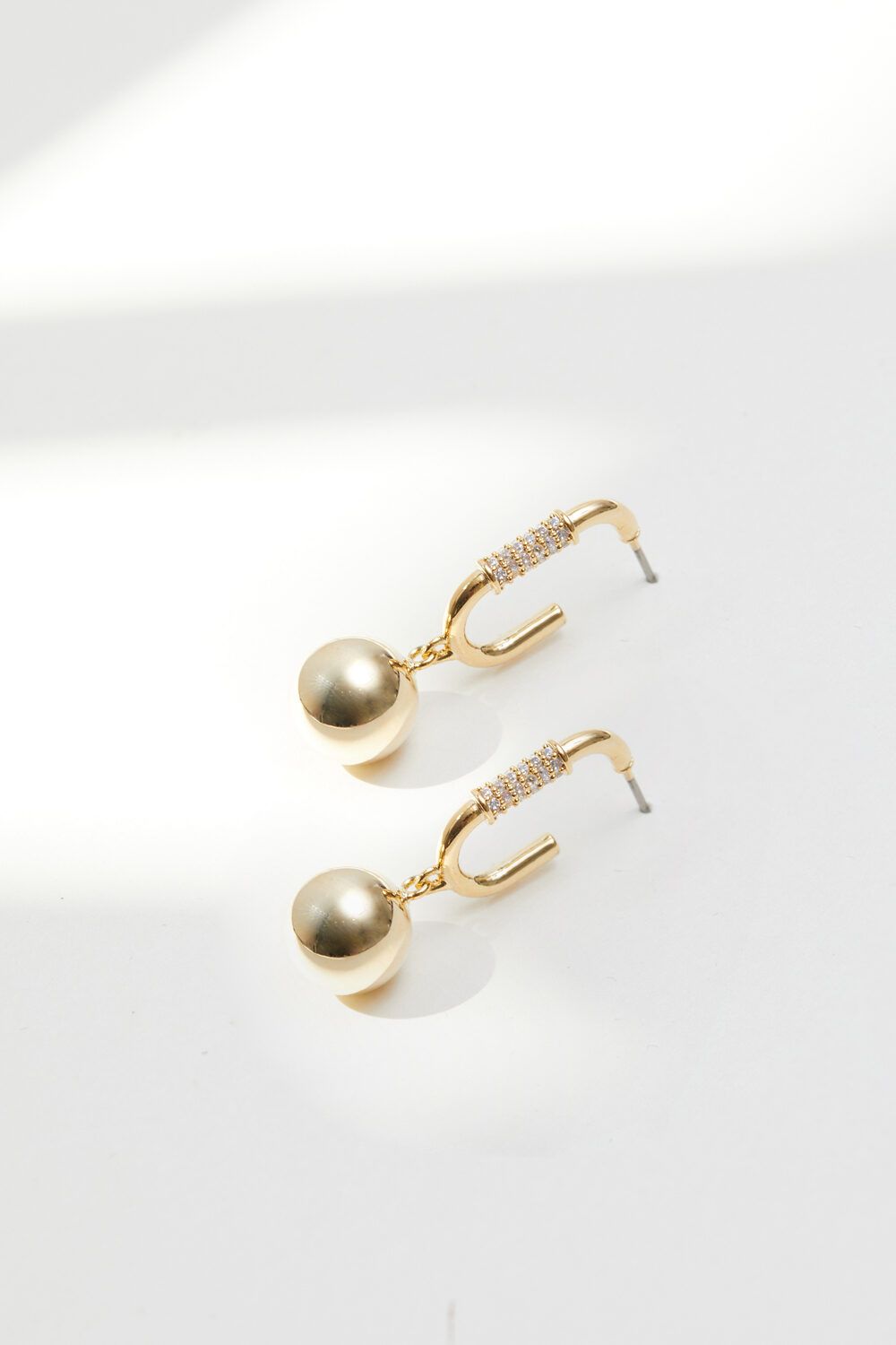 Jon Richard Gold Plated Polished Ball Earrings