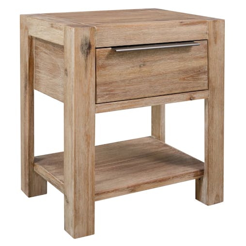 NNEVL Nightstands with Drawers 2 pcs 40x30x48 cm Solid Acacia Wood