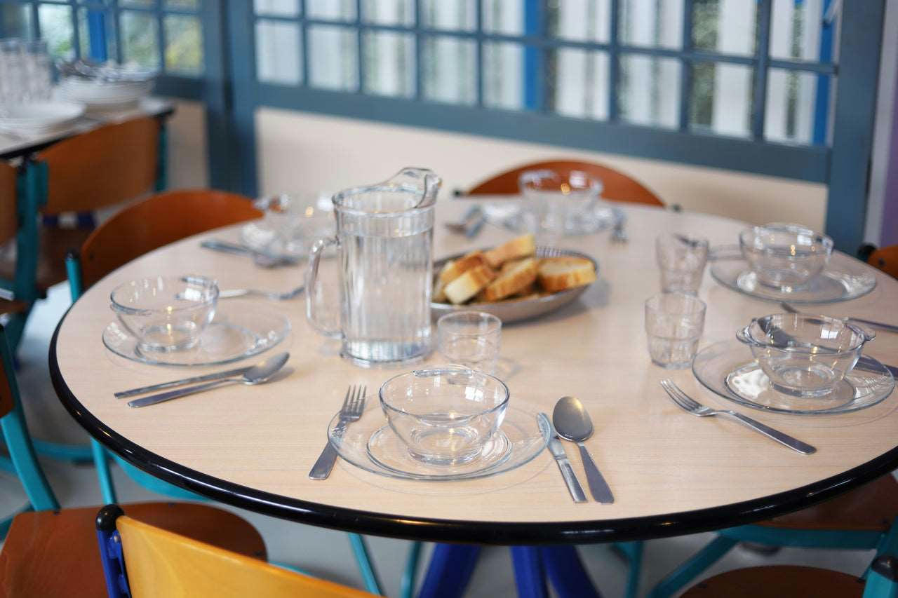 LYS - Lot de 6 - Bol à oreilles 51cl en verre résistant teinté tansparent