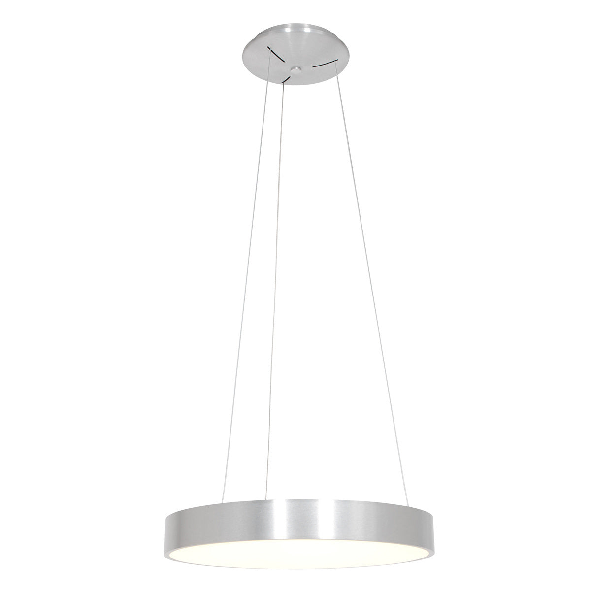 Steinhauer hanglamp Ringlede - 1 lichts - 48x 160 cm - zilver
