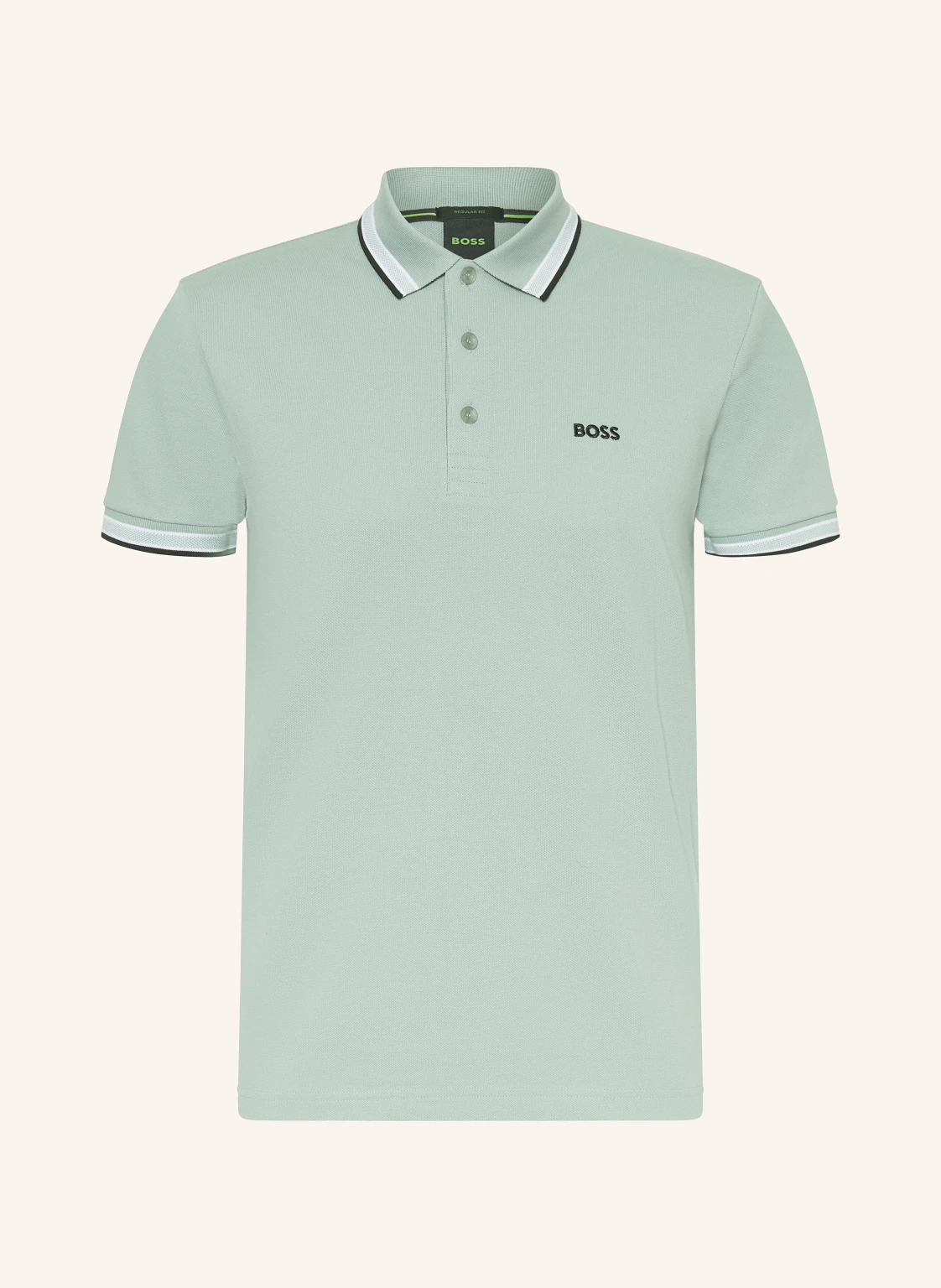 BOSS Piqué-Poloshirt PADDY CURVED Regular Fit