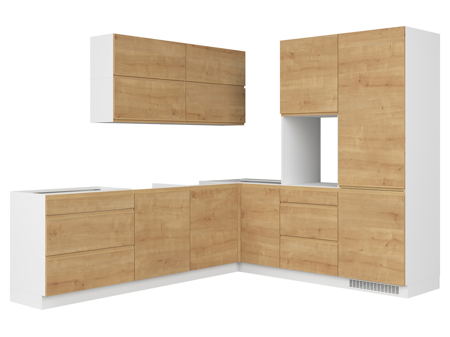 Komplet kuchenny narożny Sole 260x225 cm dąb arlington