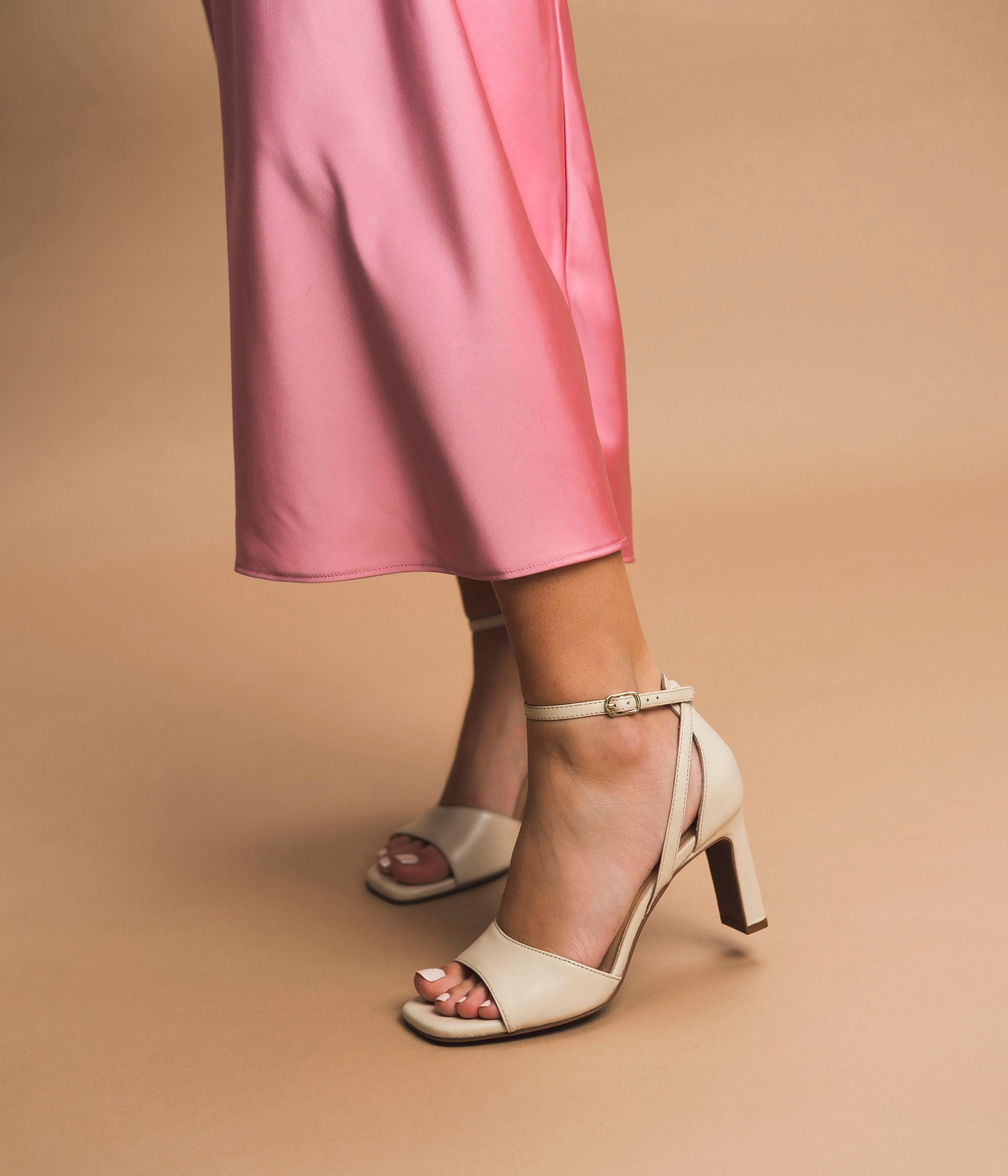 Sandale Pascaline blanc cassé