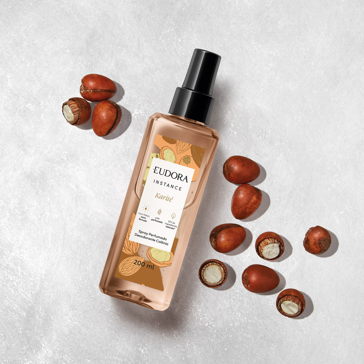 Spray Perfumado Desodorante Colônia Instance Karité 200ml