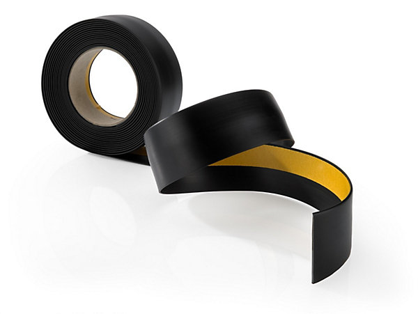 Joint de dilatation en PVC 50x50mm, 5m flexible, bande de dilatation pour tous types de surfaces, noir