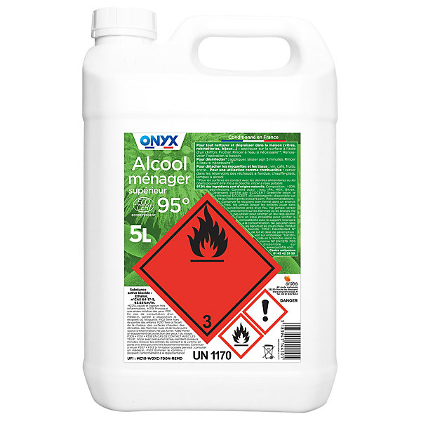 Alcool ménager supérieur 95° Onyx 5 L