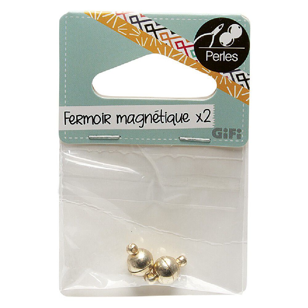 Fermoirs magnet X2 ronds métal
