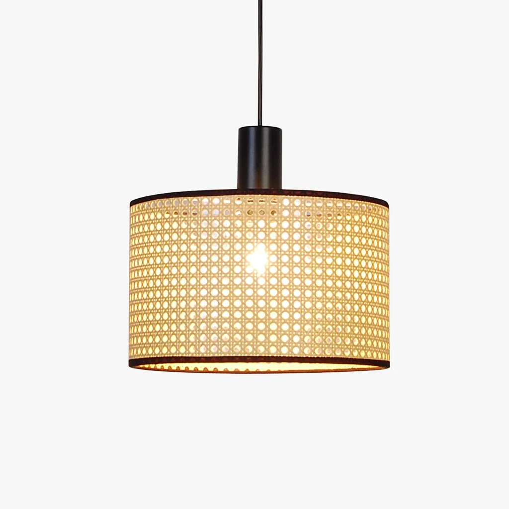 Candeeiro de Tecto Natural e Preto SIERRA