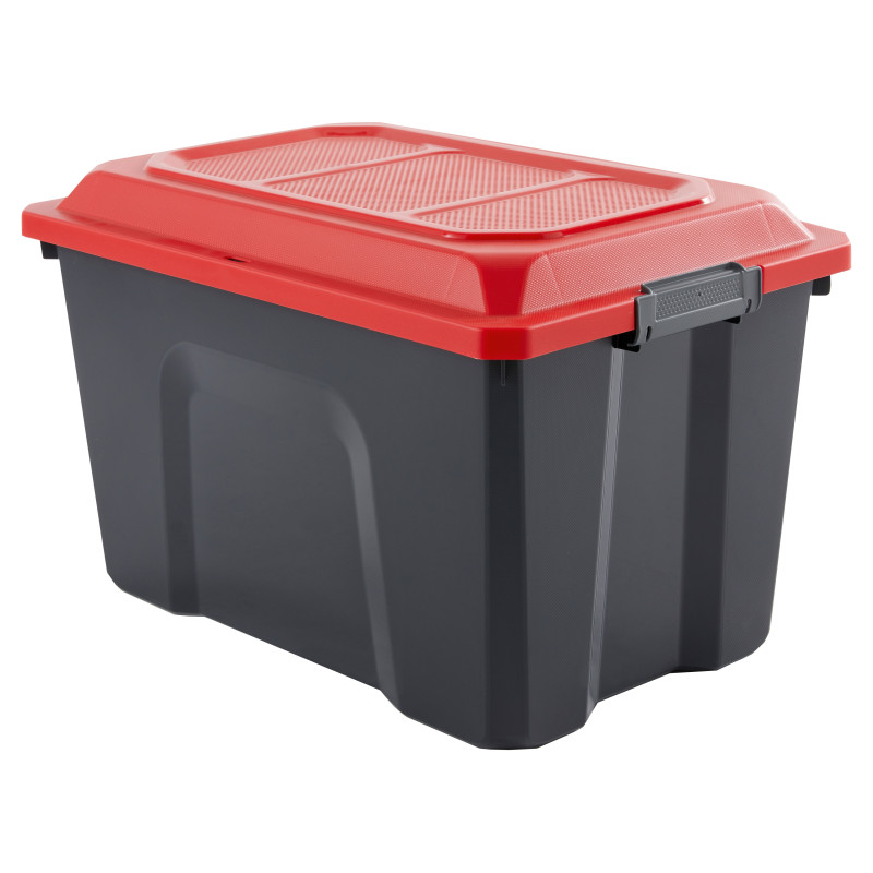 Box de rangement Locker rouge et noir 60 L