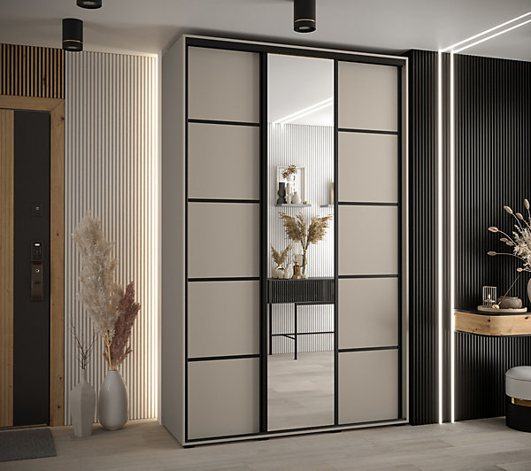 Armoire Dakota 5 a portes coulissantes 160/60/235,3portes