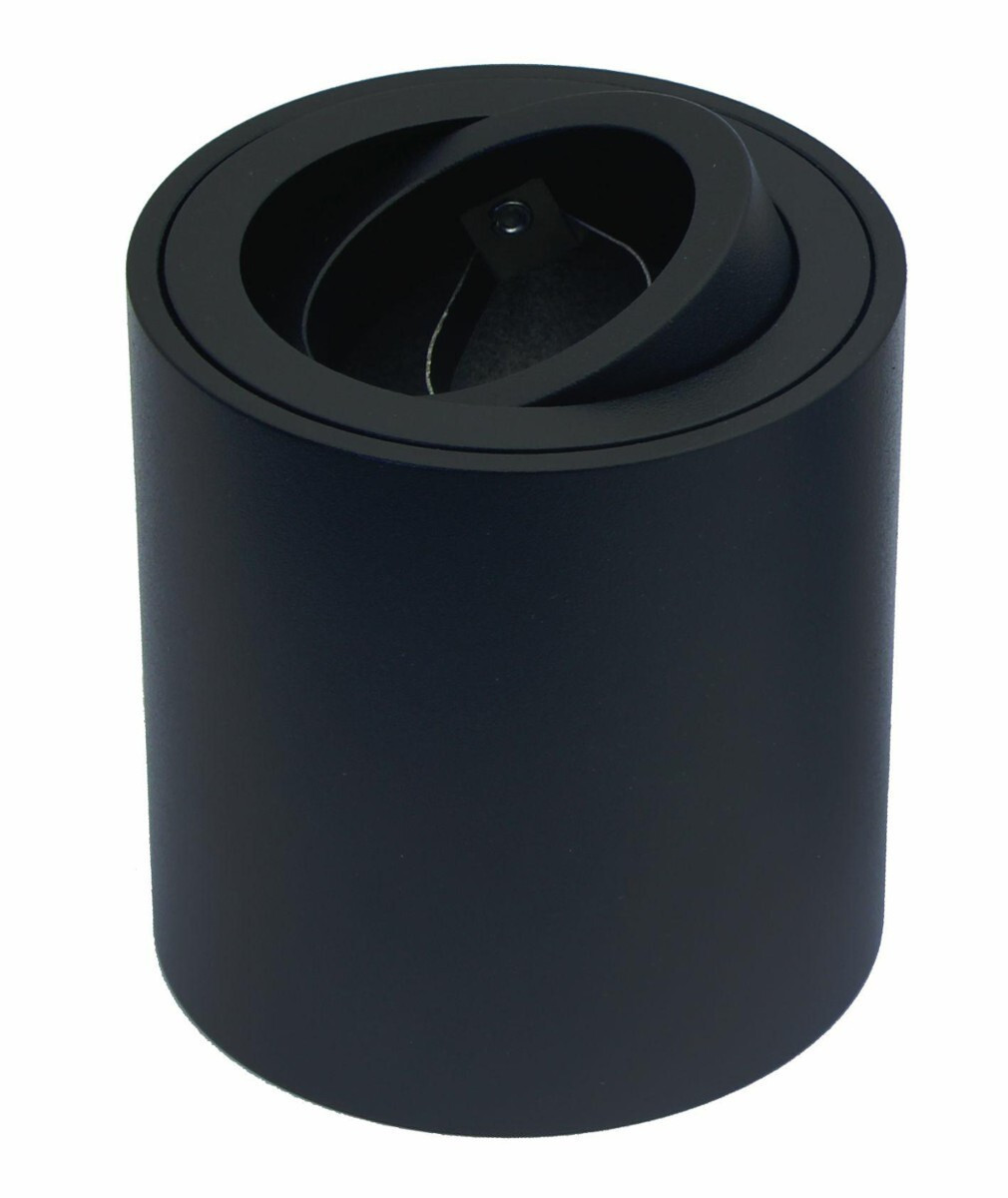 Spot okrągły czarny Corto 1xGU10x10W wym:8,4x8x8cm IP20 IdeaLED