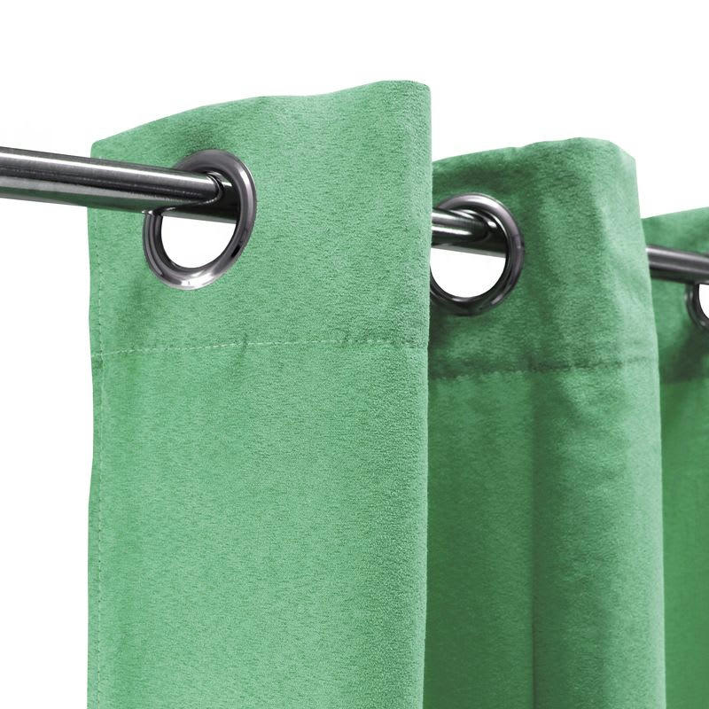 SUEDEN - Rideau en suédine vert clair 140x250