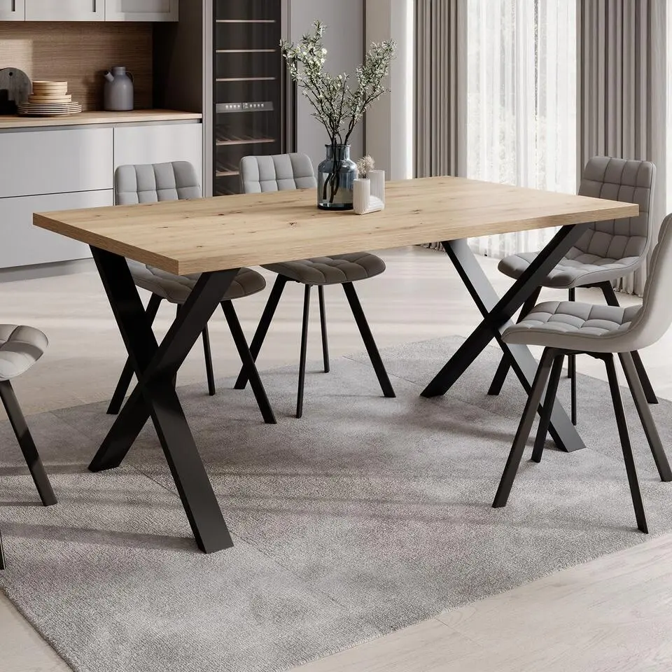 Meubella - Eetkamertafel Berry - Eiken - 160 cm