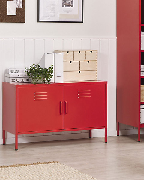 Meuble de rangement URIA Métal Rouge
