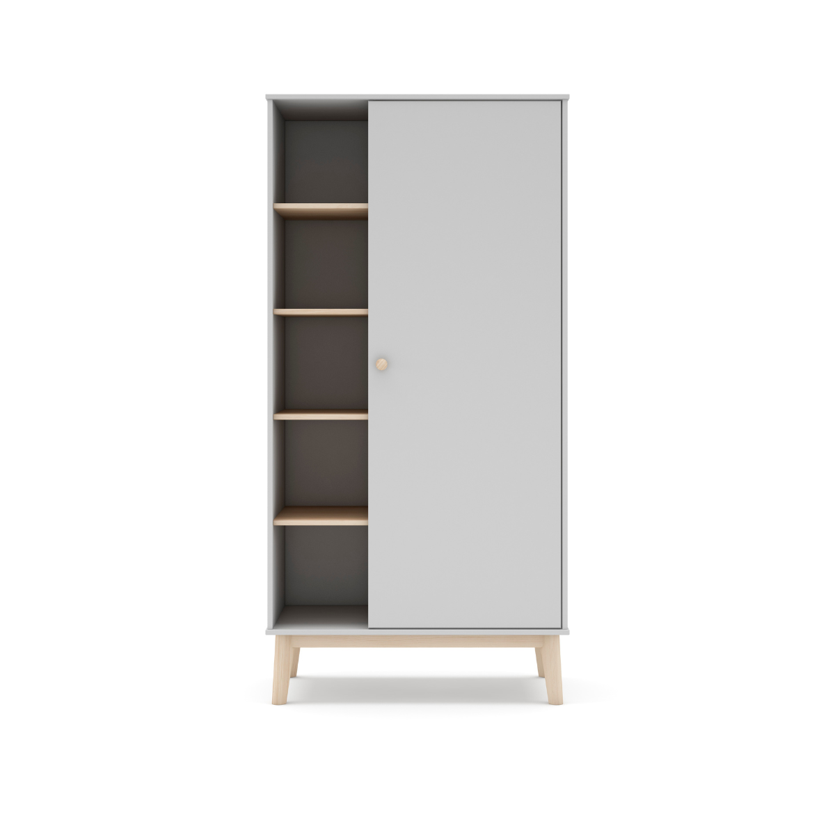 Calicosy - SIMON Garderobe - Wit - 90x52x181 cm