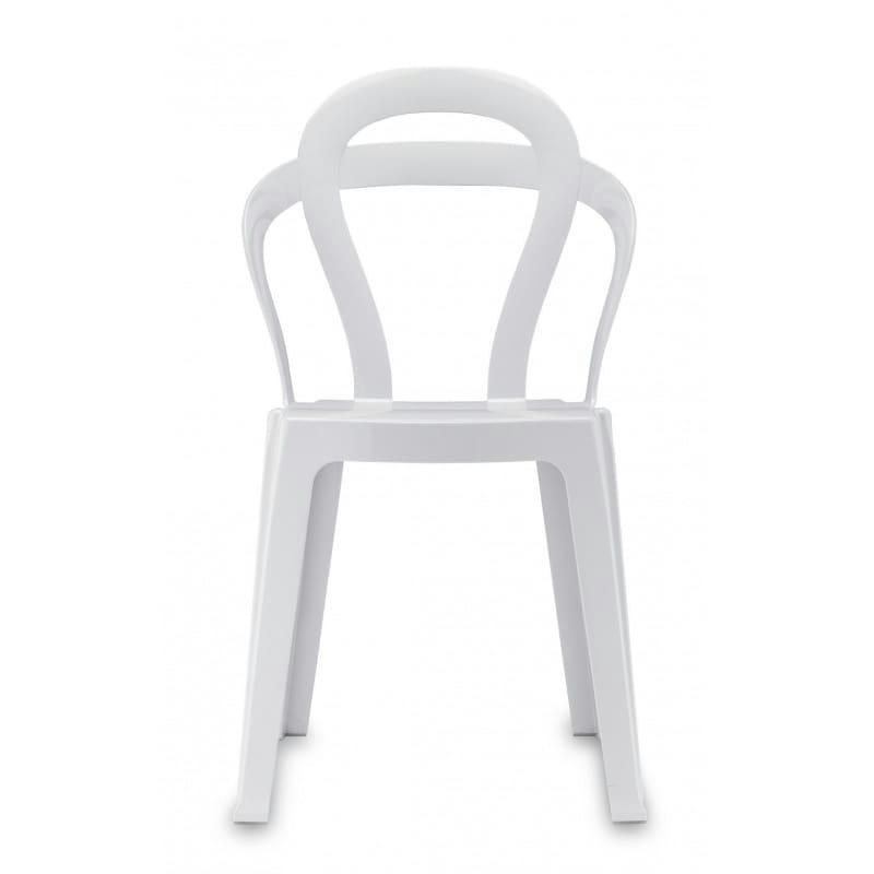 TITI - Chaise design en plastique blanc