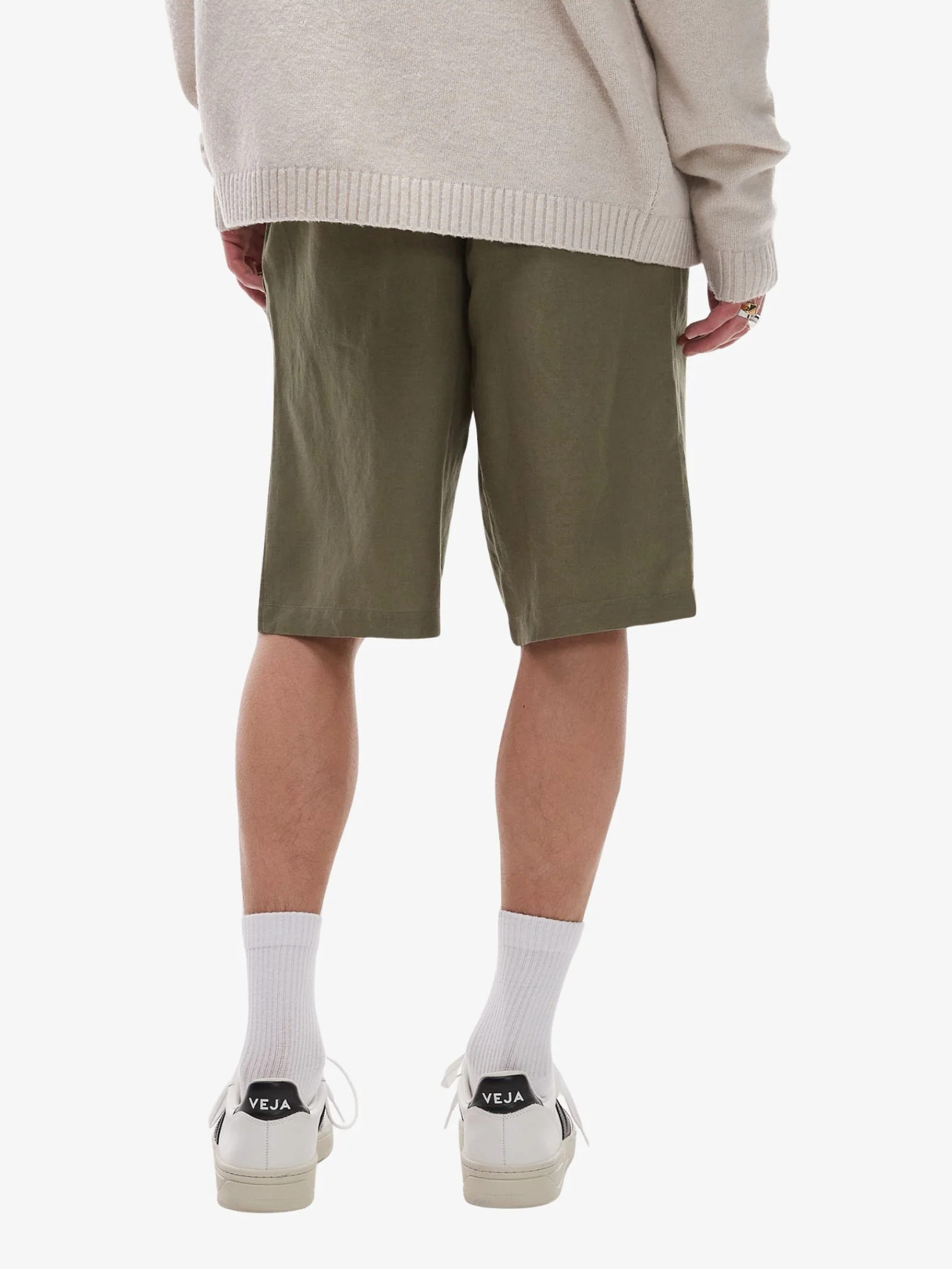 Wide Leg Linen Shorts