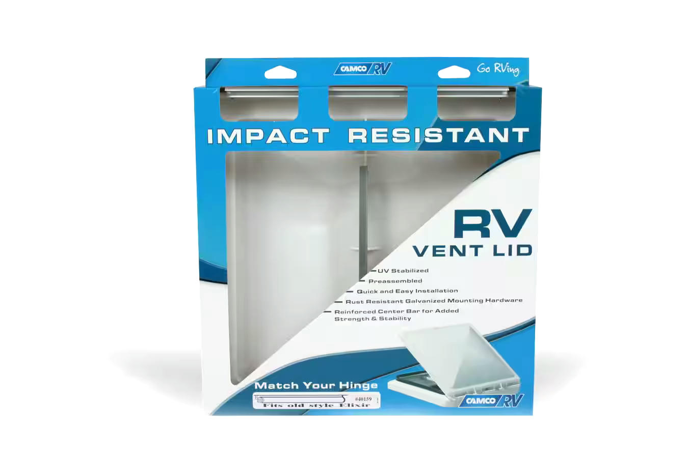 Camco RV Impact Resistant Vent Lid, 14 x 14-in